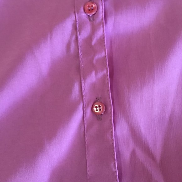 Uniti Purple Women Short-Sleeve Blouse - Dress Shirt - Small - Picture 2 of 5